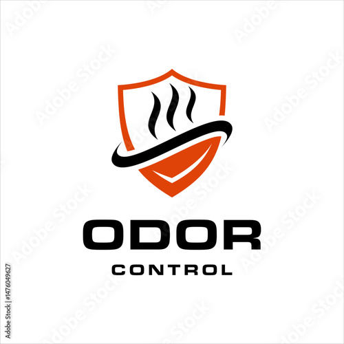 Anti odor shield logo with masculine style design