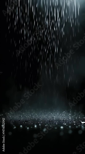 realtime composition falling looped perfect rain digital dripped dark footage mapping background black lightened isolated blue fog droplet loop seamlessly raindrops film projection animation top