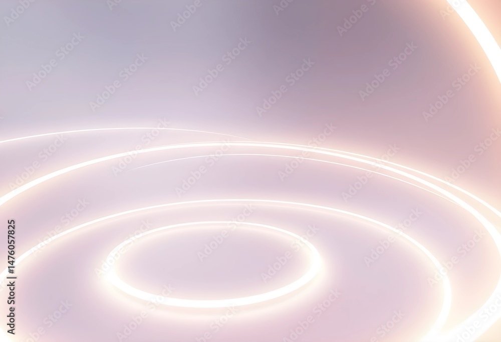 Obraz premium Abstract Glowing Spirals of Light