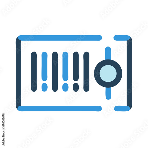 Stylized vector illustration of a server panel with adjustments