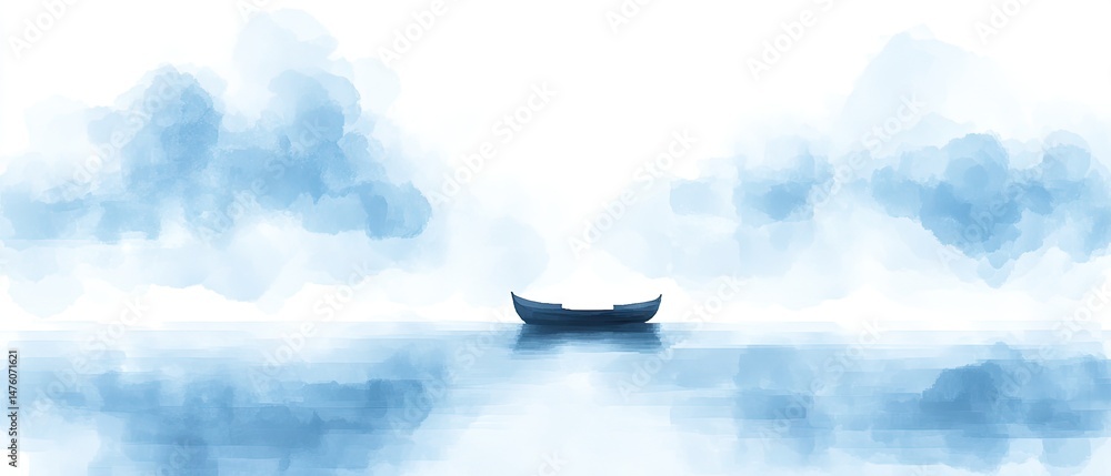 Misty Sea and Clouds Misty Sea and Clouds