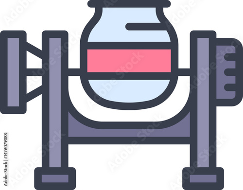 Concrete mixer icon