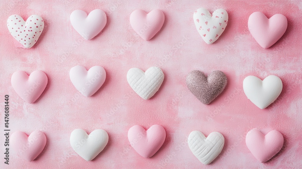 pink background with hearts pink background with hearts