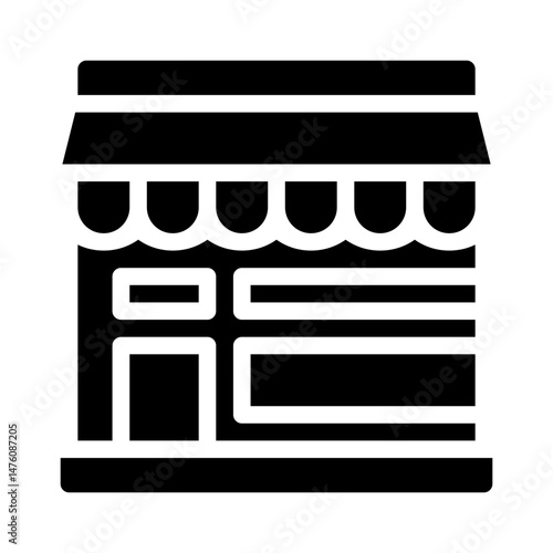 small business glyph icon