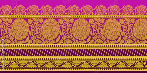 beautiful graphic saree design and this sari design is in Indian style which is for textile fashion industry and it can be used as wallpaper backdrop and website bg this style is originated in india 