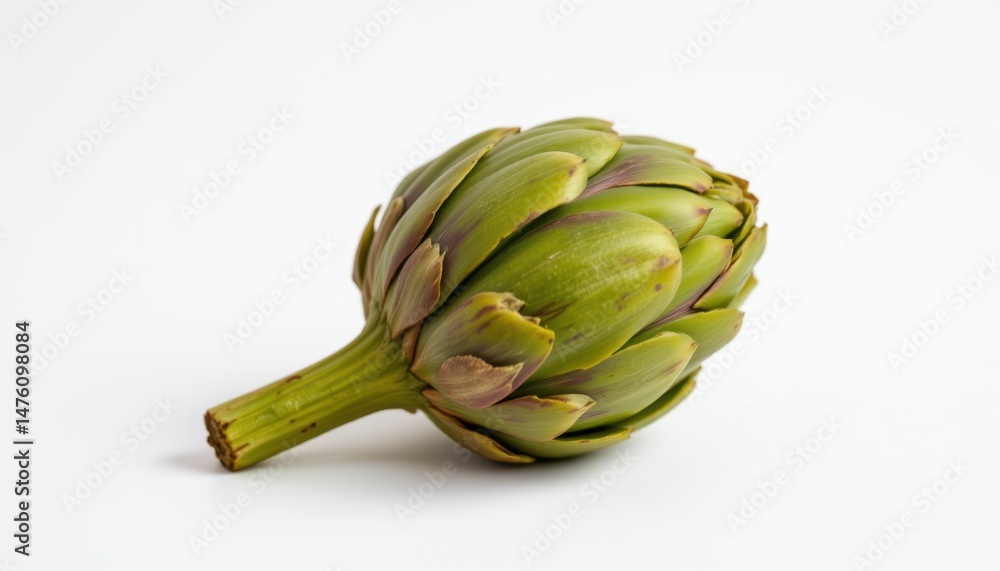 Fototapeta premium Harvesting fresh artichokes organic farm food photography bright natural lighting close-up view culinary delight