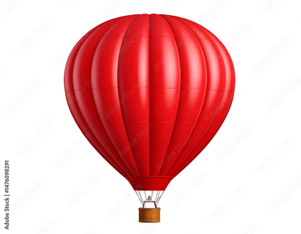Naklejka premium Red hot air balloon