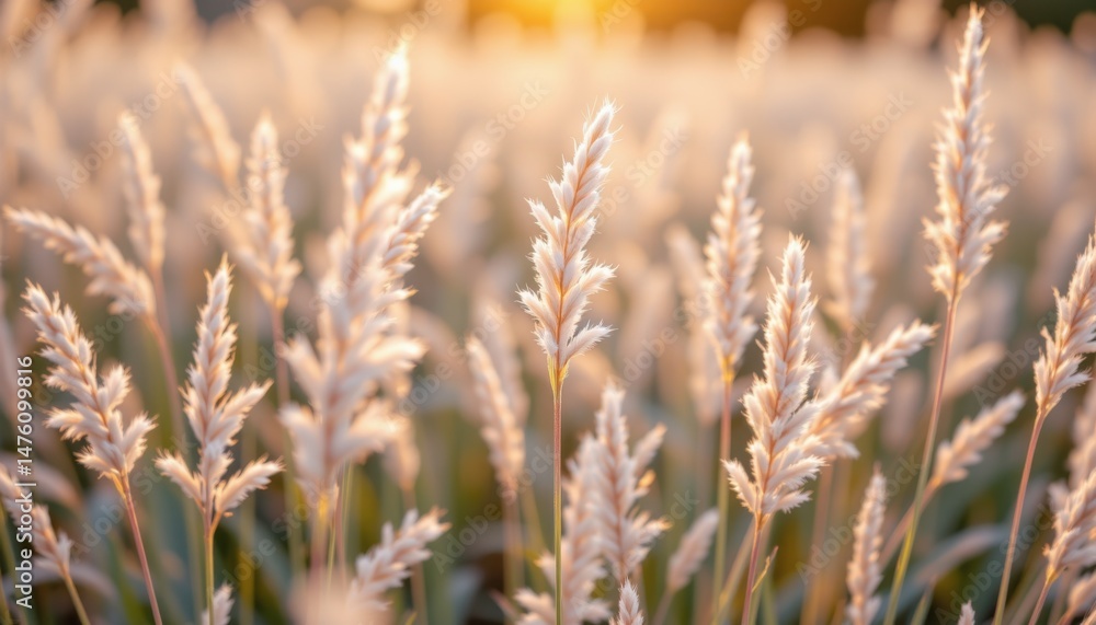 Golden sunset over a serene grass field nature photography peaceful environment warm light tranquility Golden sunset over a serene grass field nature photography peaceful environment warm light tranquility