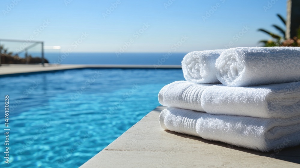 Obraz premium Relaxing by the Pool