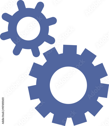 Cog wheel gear mechanism vector illustration