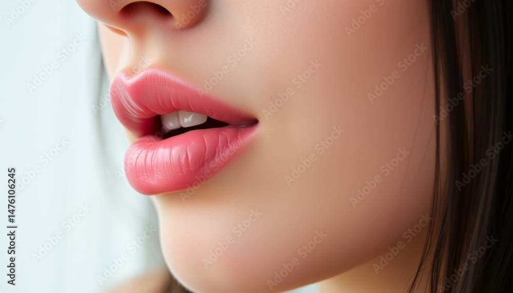 Obraz premium woman red lips