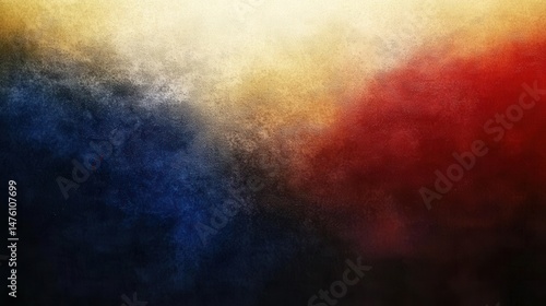 Abstract Background Blue Red Gold Gradient Texture