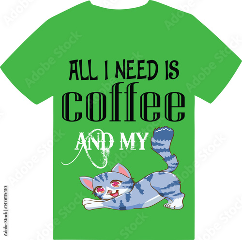 Foto all i need is coffee and my cat
