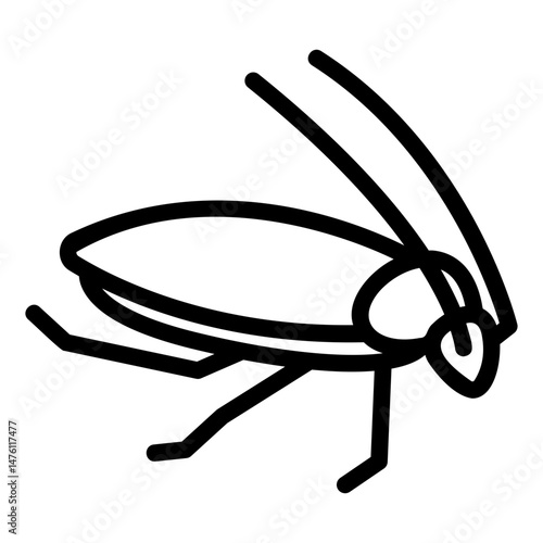 cockroach Line Icon