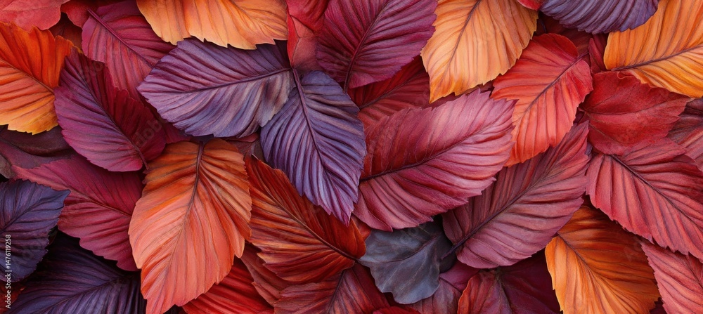 Autumnal Leaf Symphony: A Tapestry of Crimson, Burgundy, and Orange Hues Autumnal Leaf Symphony: A Tapestry of Crimson, Burgundy, and Orange Hues