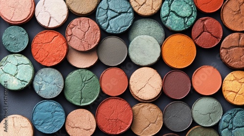 Wallpaper Mural Colorful eyeshadow palettes Torontodigital.ca