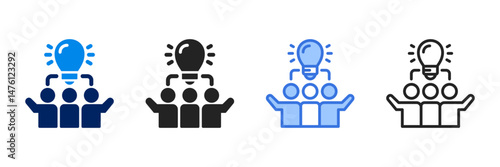 Collaboration  Icon Set Different Style Collection 