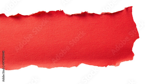 Wallpaper Mural Red ripped paper strip Torontodigital.ca