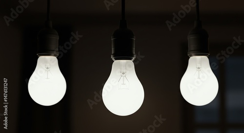 Light Bulb Illumination in Dark Room
