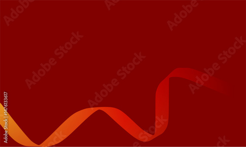 Obraz na płótnie Abstract combined red and yellow with ribbon variation background for presentati