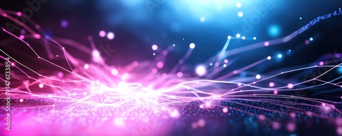 Wallpaper Mural Abstract digital network explosion Torontodigital.ca