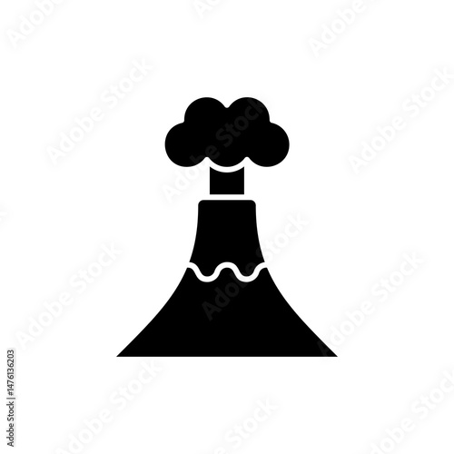 lava, volcano, eruption icon vector