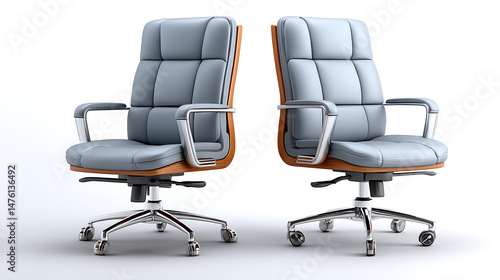 Modern office chairs for comfort and style workspace furniture minimalist design side view ergonomic concept