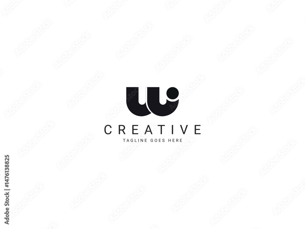 Fototapeta premium w modern letter logo 