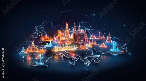 Vibrant Digital Representation of Europe with High Fidelity for Creative Projects