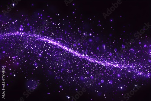 Wallpaper Mural Violet Glitter Background, Seamless Square Texture Radiating Elegance and Captivating Sparkle Torontodigital.ca