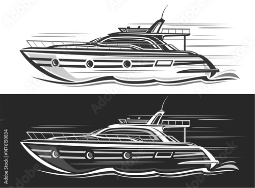 Vector logo for Speed Boat