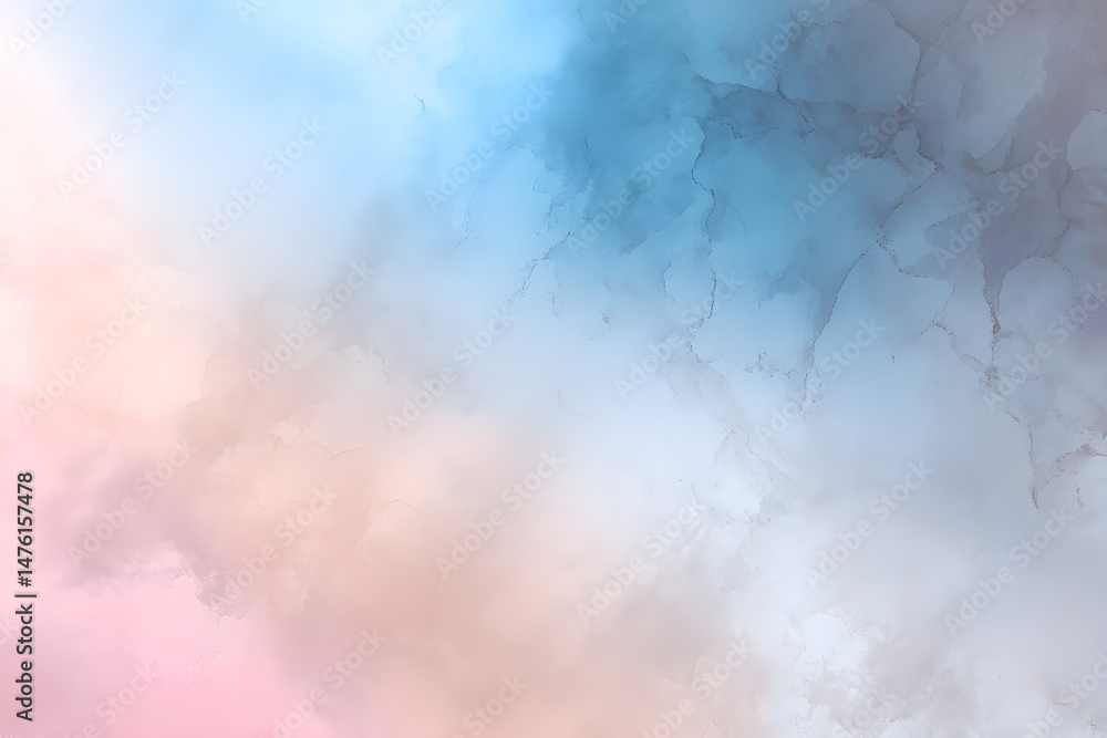 Naklejka premium Abstract background with light pastel soft dusty watercolor effect in blue grey pink peach, perfect for website or print advertisement artwork