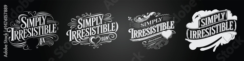 Coffee Café Blackboard Typography with Calligraphy and Café Branding