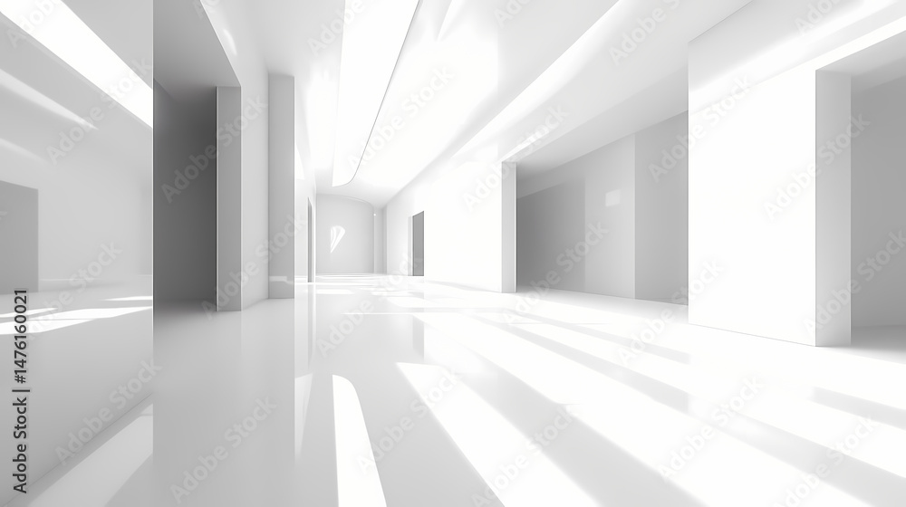 Fototapeta premium futuristic neon corridor