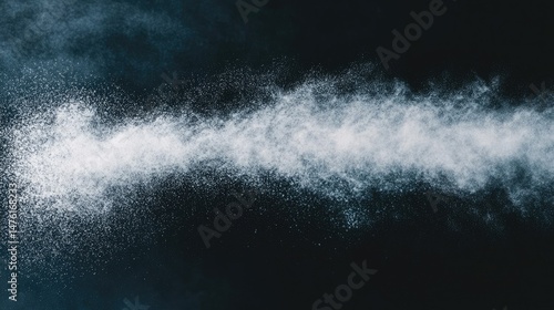 Wallpaper Mural Abstract display of white particles in motion. Torontodigital.ca