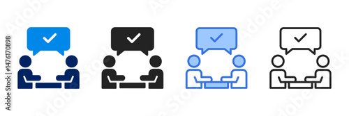 Consensus  Icon Set Different Style Collection 