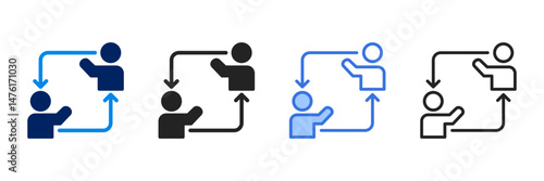 Interaction  Icon Set Different Style Collection 