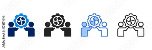 Synergy  Icon Set Different Style Collection 