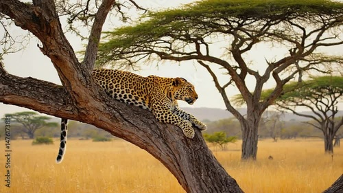 leopard in the tree