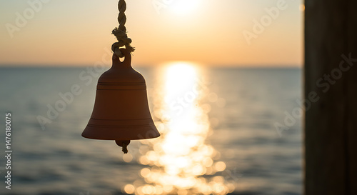 Wallpaper Mural Serene sunset bell peaceful ocean view tranquil evening moment Torontodigital.ca