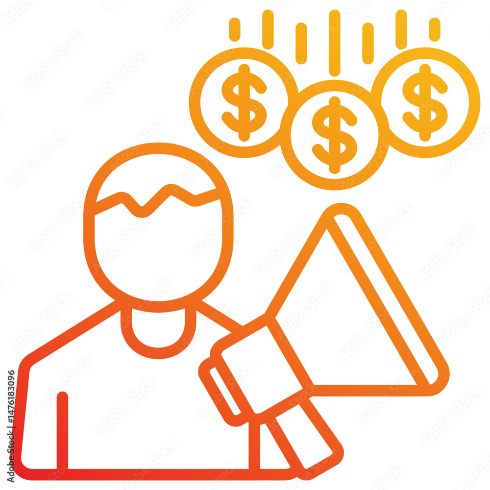 Fototapeta premium Pitch Icon