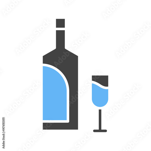 Alcoholic icon vector image. Suitable for mobile apps, web apps and print media.