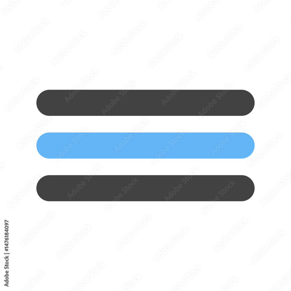 Bars icon vector image. Suitable for mobile apps, web apps and print media. Bars icon vector image. Suitable for mobile apps, web apps and print media.