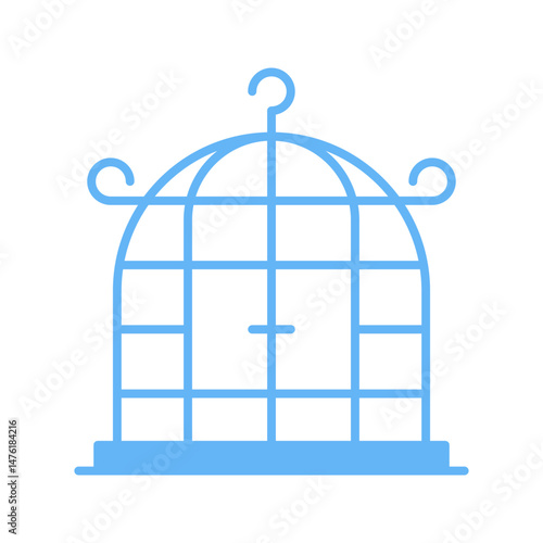 Birdcage icon vector image. Suitable for mobile apps, web apps and print media.