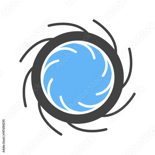 Black Hole icon vector image. Suitable for mobile apps, web apps and print media.