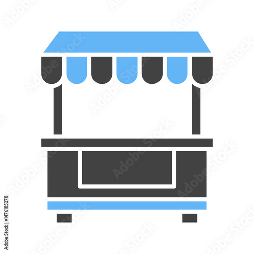 Booth icon vector image. Suitable for mobile apps, web apps and print media.