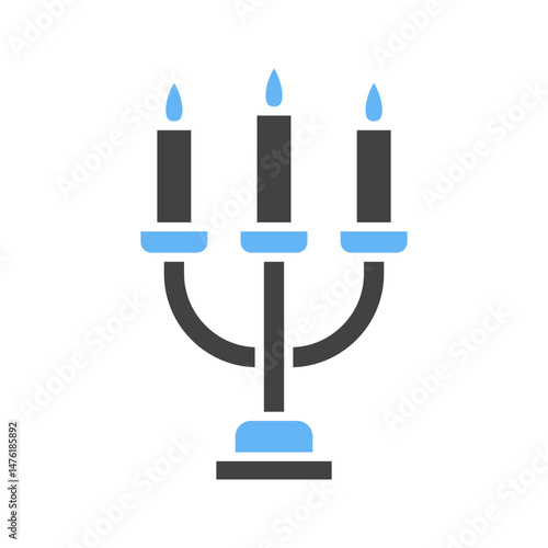Candelabrum icon vector image. Suitable for mobile apps, web apps and print media.
