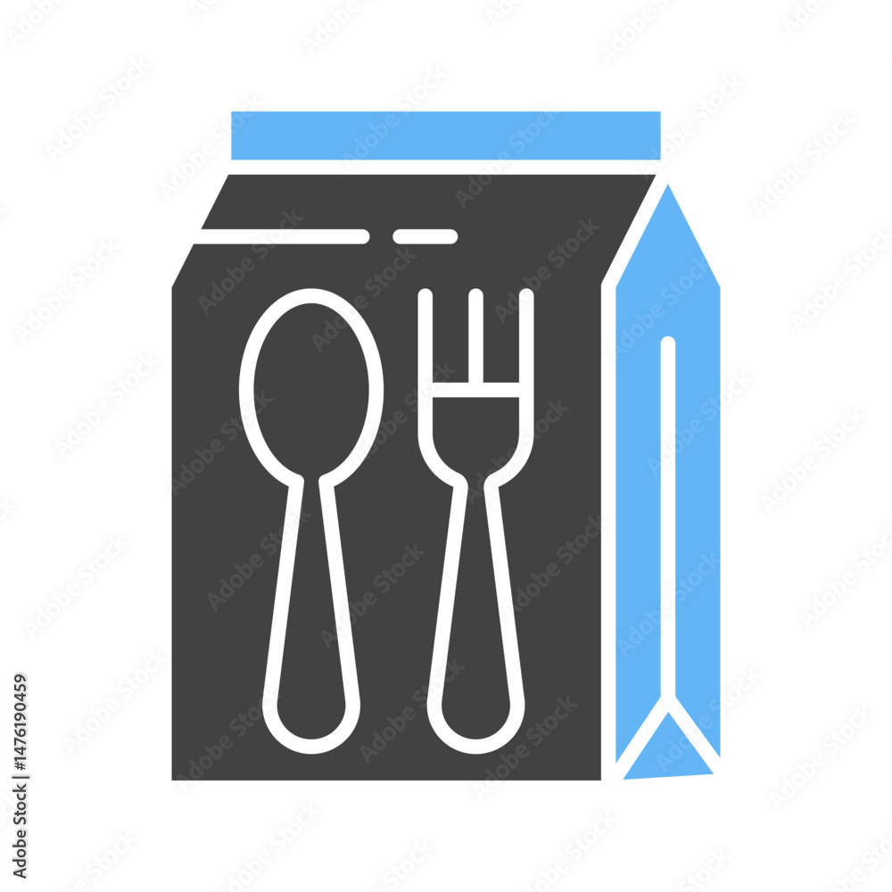 Fototapeta premium Food Pack icon vector image. Suitable for mobile apps, web apps and print media.