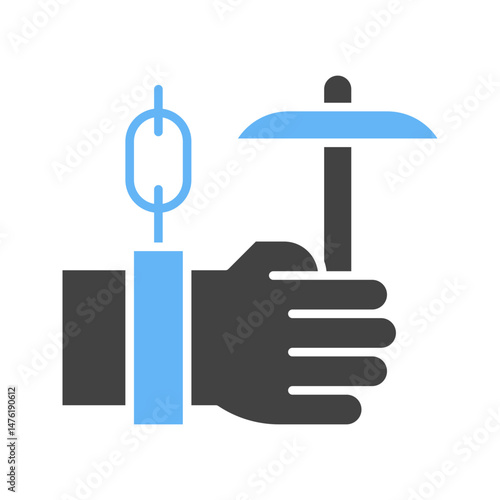Forced Labour icon vector image. Suitable for mobile apps, web apps and print media.