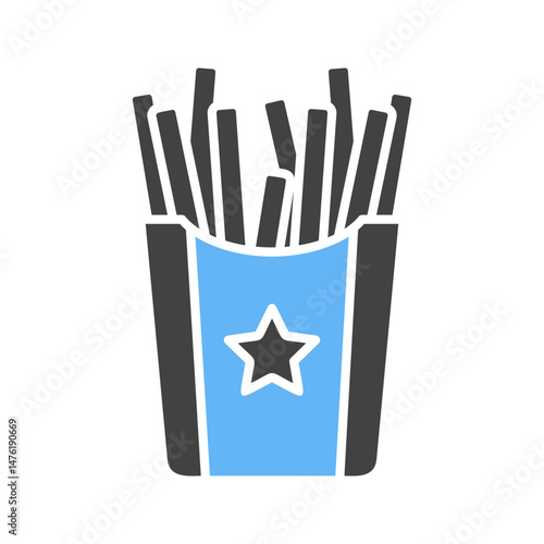 French Fries icon vector image. Suitable for mobile apps, web apps and print media.